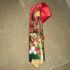 Noel Holiday collection,men’s red neck tie.